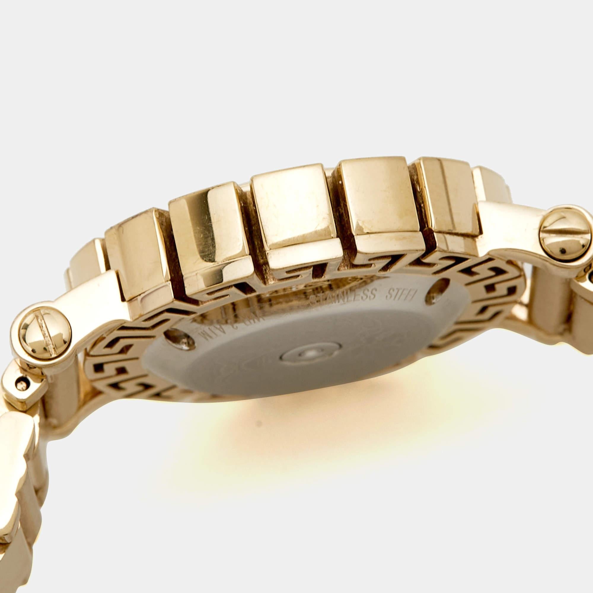 Versace Champagne Stainless Steel Greca Glam VE2Q00422 Wristwatch 29 mm 3