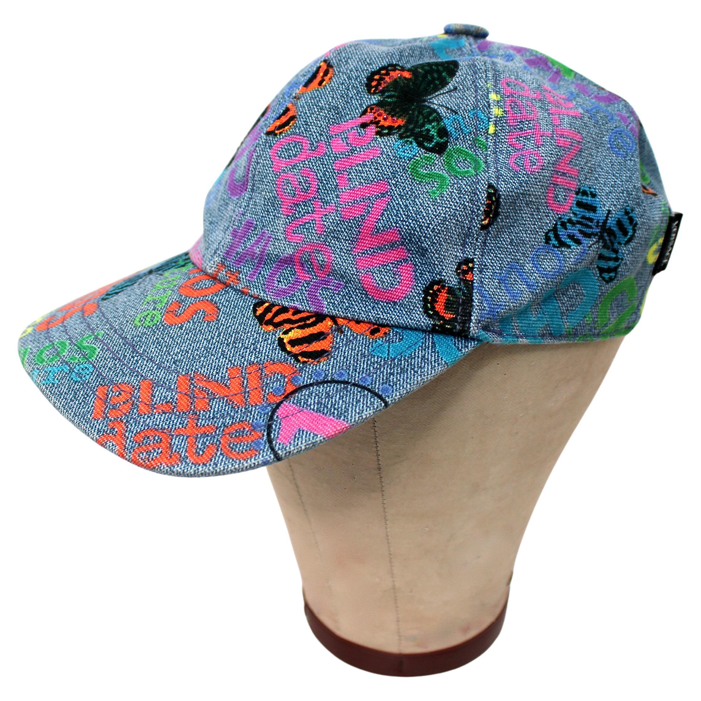 Versace "Chaos" Blind Date Denim Baseball Hat