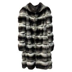 Versace Chinchilla Fur Coat Sz.38
