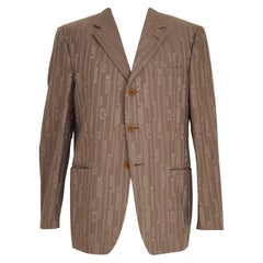 Vintage Versace classic greek geometric blazer