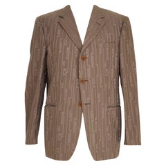 Versace classic greek geometric blazer 