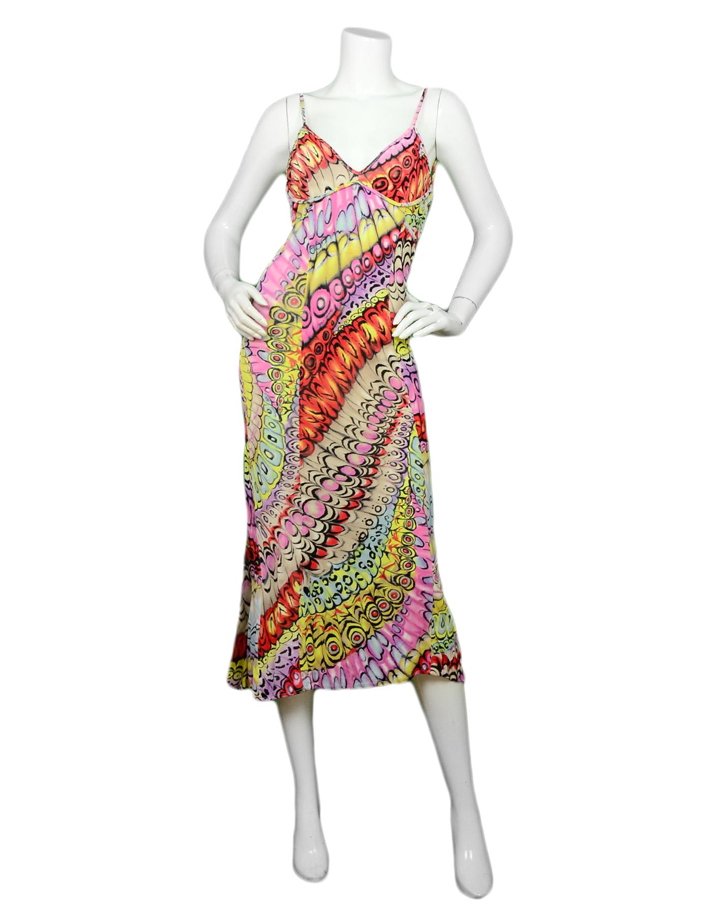 Versace Classic Multicolor Printed Spaghetti Strap Low Back Dress sz 44

Made In: Italy
Color: Red, pink, multicolor
Materials: 100% viscose
Opening/Closure: Side hidden zipper
Overall Condition: Very good pre-owned condition, with light wear to