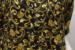 VERSACE Classic V2, 100% Silk, Baroque Print, Short Sleeve Shirt, 1990s