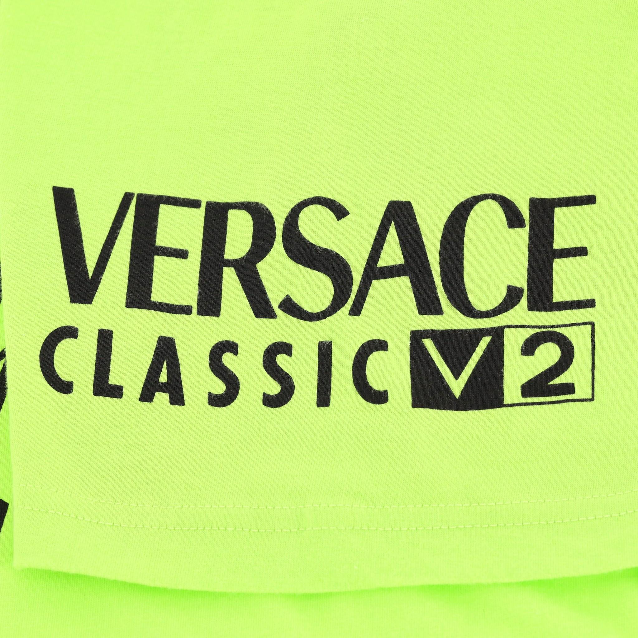 Men's Versace Classic V2 Cotton Logo T-Shirt For Sale