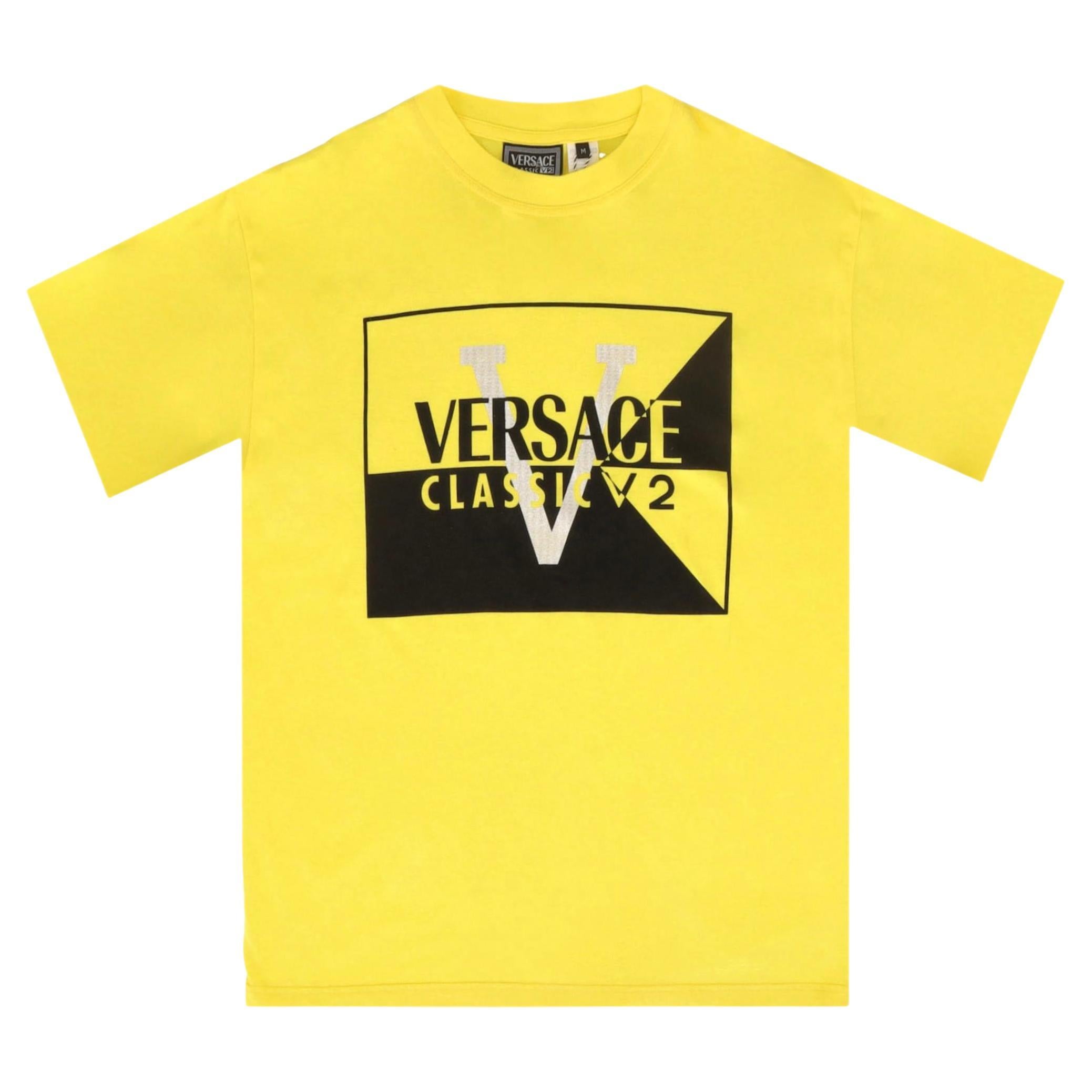 Versace Classic V2 Cotton Logo T-Shirt en vente