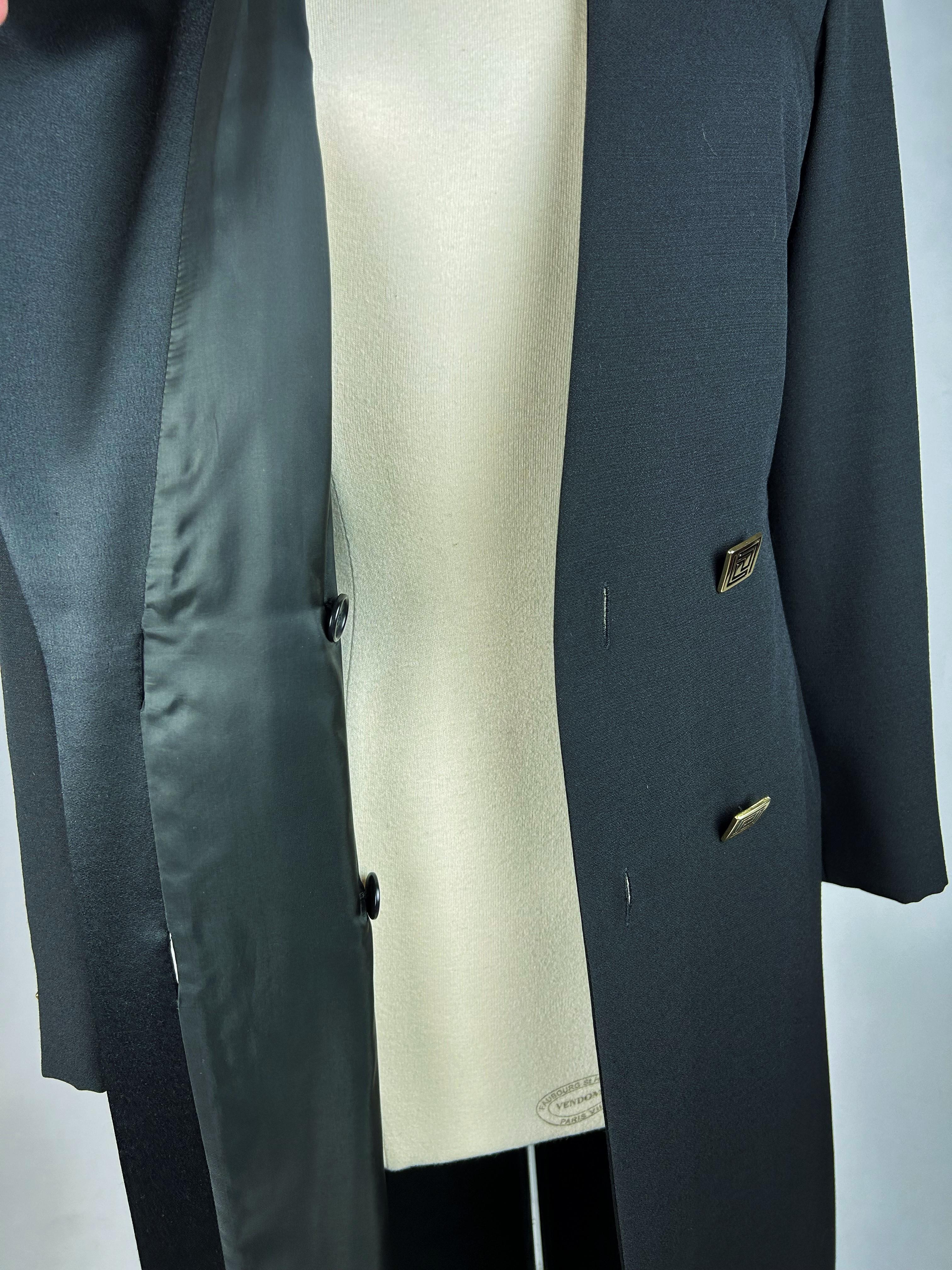 Versace Classic V2 Evening Tuxedo Coat - Italy Circa 2000 For Sale 10