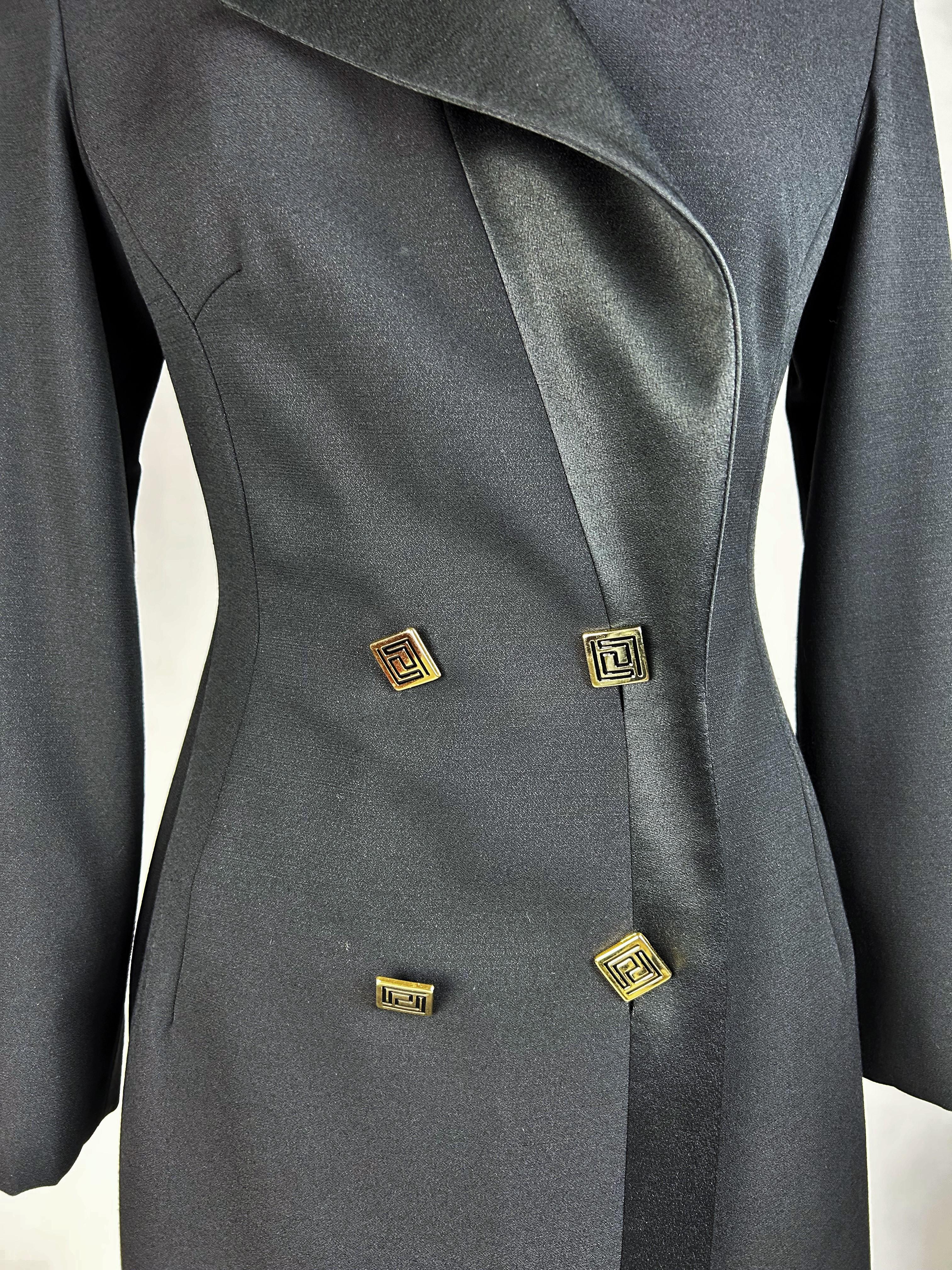 Versace Classic V2 Evening Tuxedo Coat - Italy Circa 2000 For Sale 1