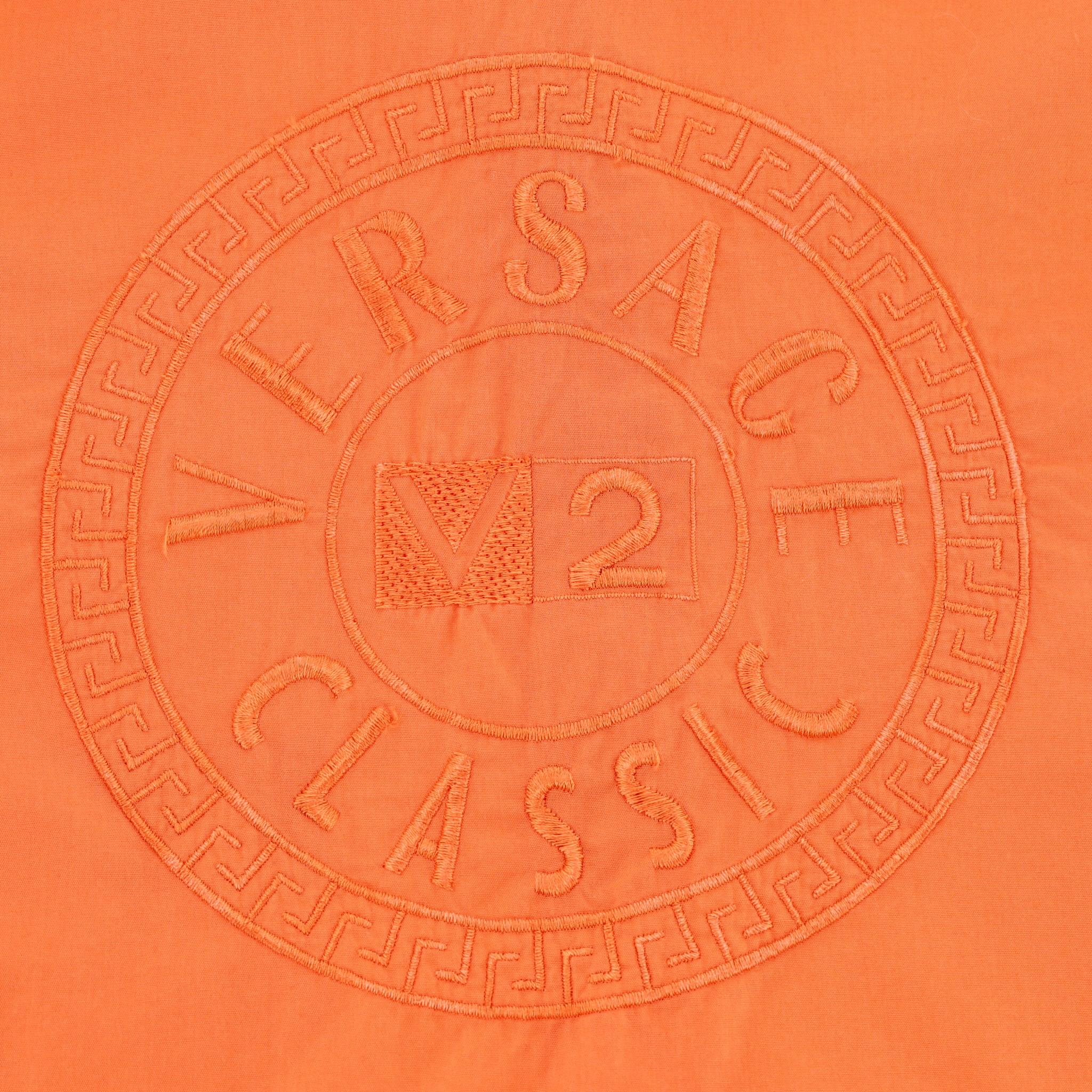 Women's Versace Classic V2 Logo Cotton Shirt For Sale