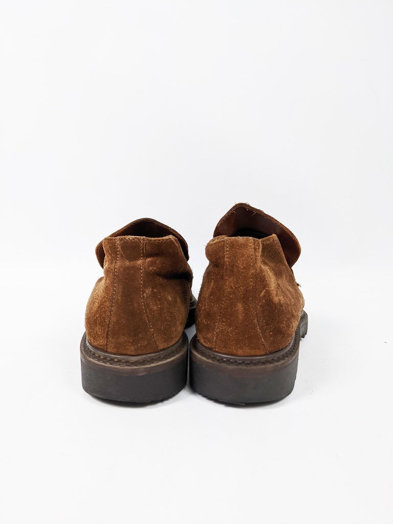 Versace Classic V2 Vintage Mens Brown Suede Chunky Sole  display picture 2