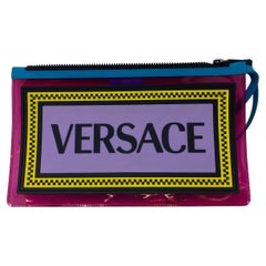 Versace Clear Vinyl Clutch