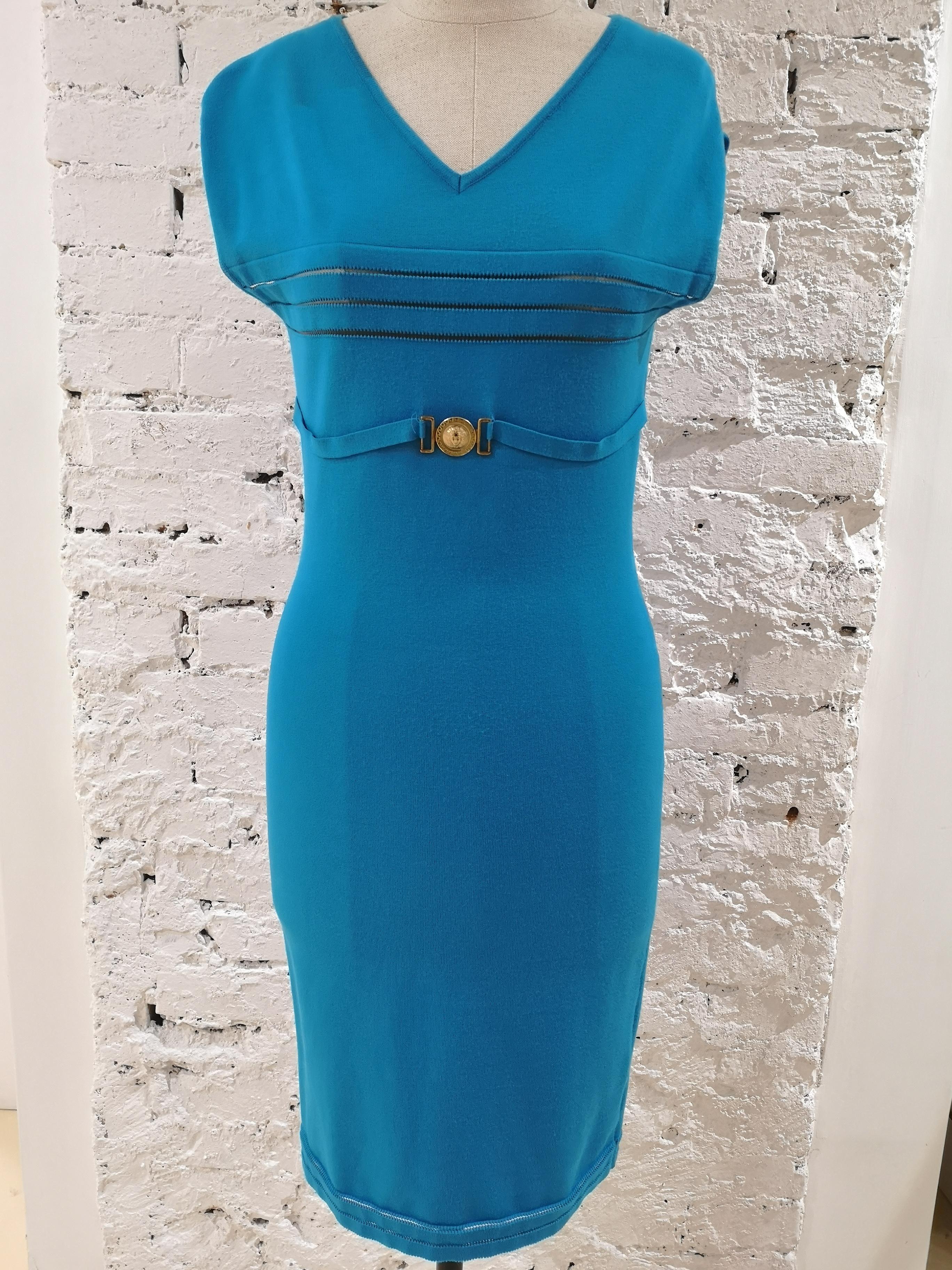 Versace Collecction Blue Dress NWOT 3