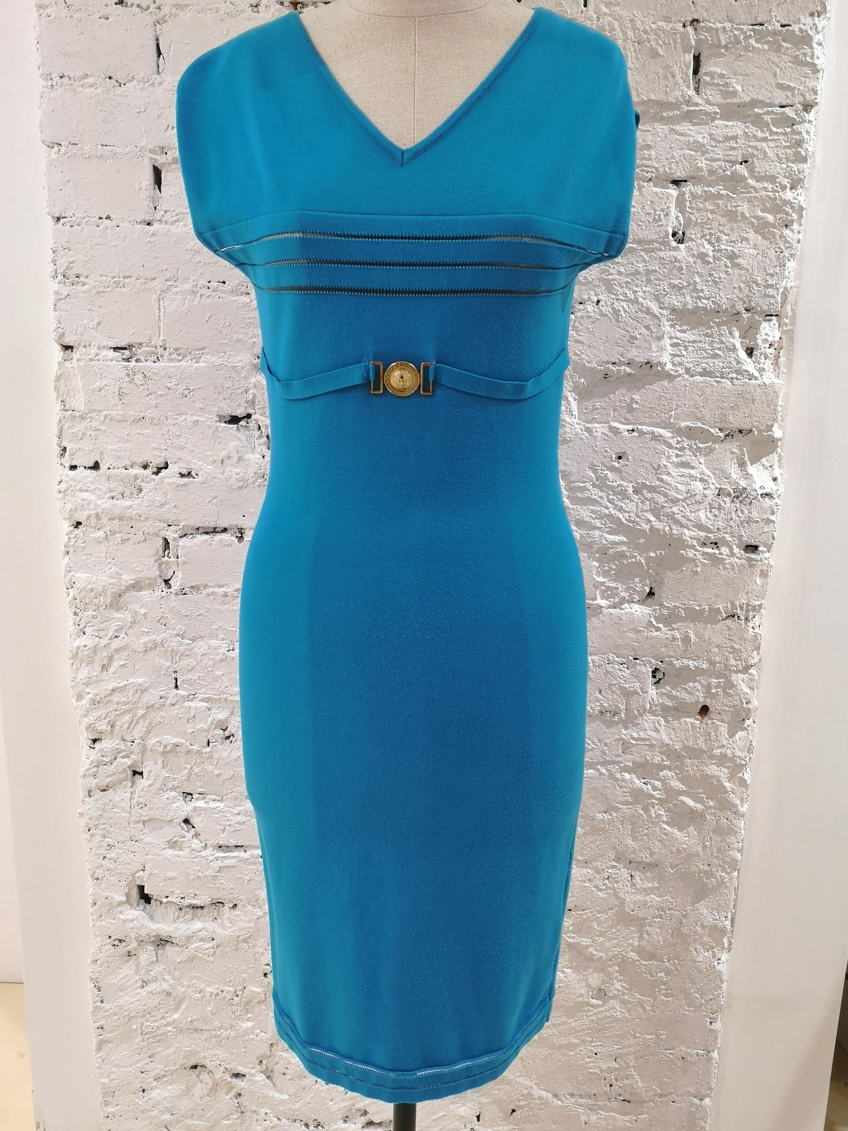 Versace Collecction Blue Dress NWOT 4