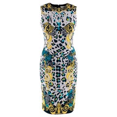 Versace Collection Baroque Leopard Print Dress - Size US2