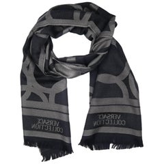 Versace Collection Black & Grey Mens Scarf ISC40R1WIT02855I4019