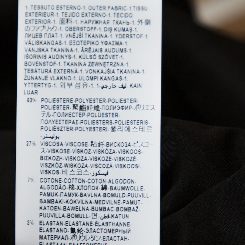 Versace Collection Black Knit Shoulder Zip Detail Sleeveless Dress M 1