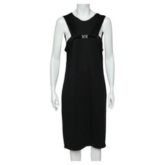 Versace Collection Black Knit Sleeveless Shift Dress M