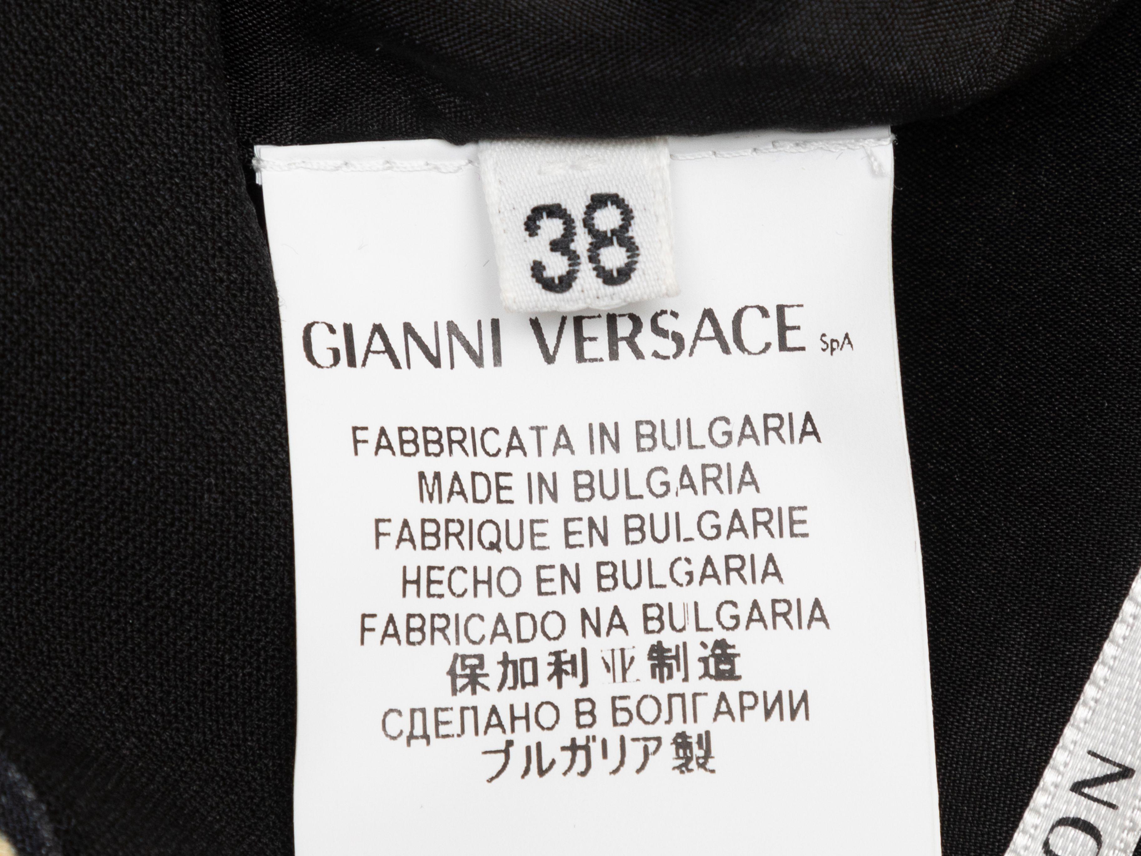 black and gold versace dress