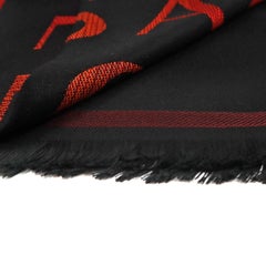 Versace Collection Black & Red Mens Scarf ISC38R2WIT02846I4081
