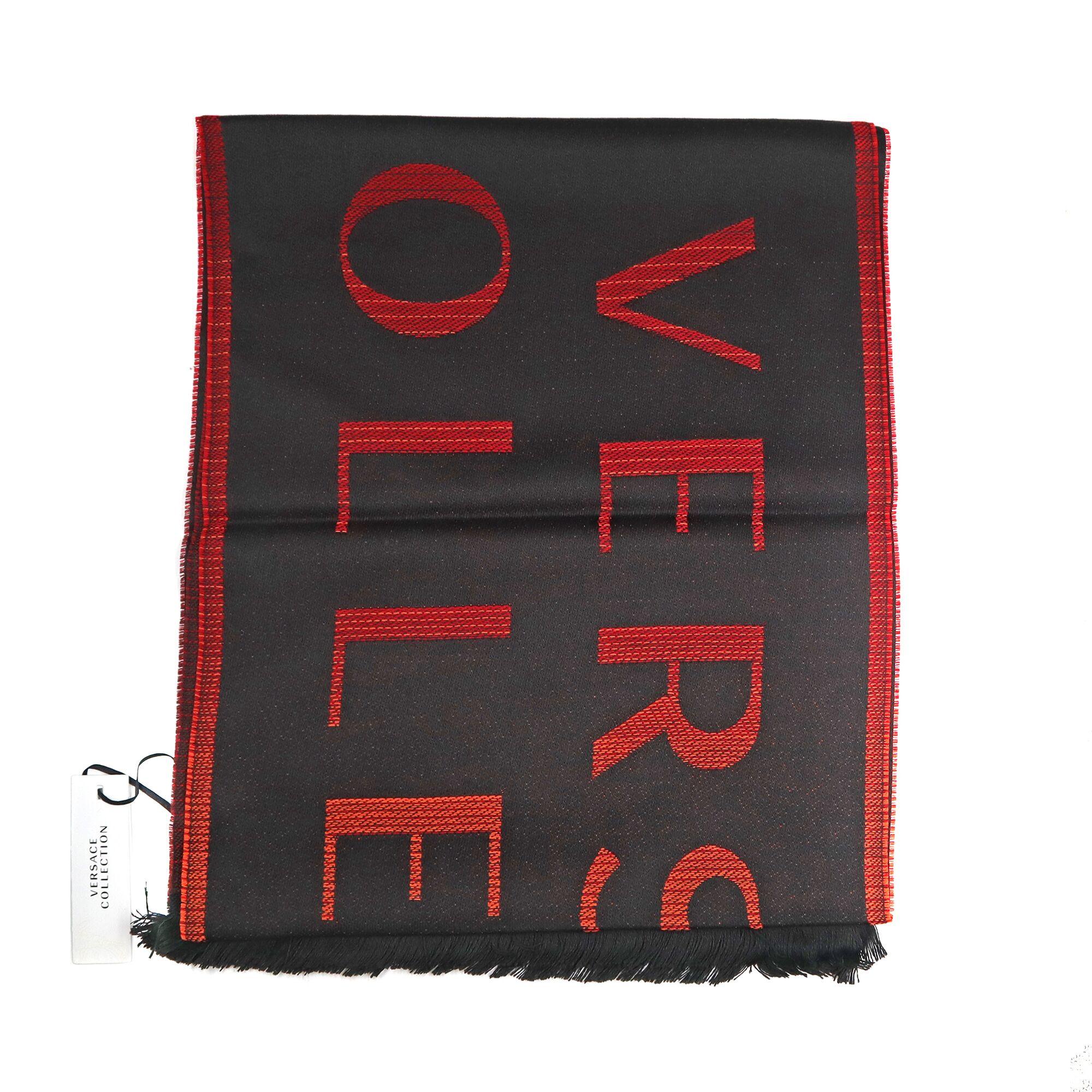black red scarf