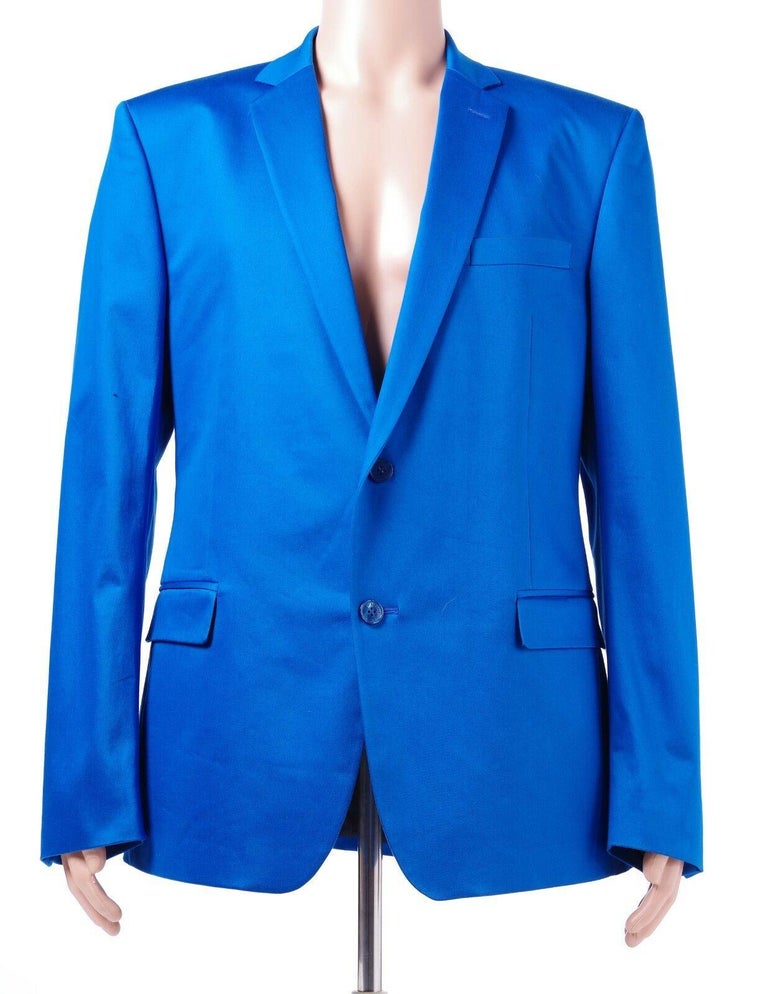 VERSACE COLLECTION BLUE SUIT (as seen on JUSTIN) 56 - 46 For Sale at ...