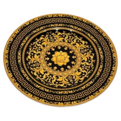 Versace Kollektion 'Floralia Gold' Wandporzellanteller von Rosenthal, Kollektion 'Floralia Gold', 7 Zoll