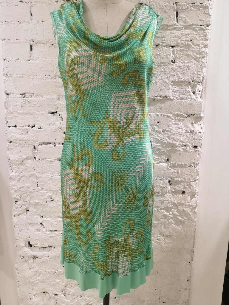 Versace Collection green dress In Excellent Condition For Sale In Capri, IT