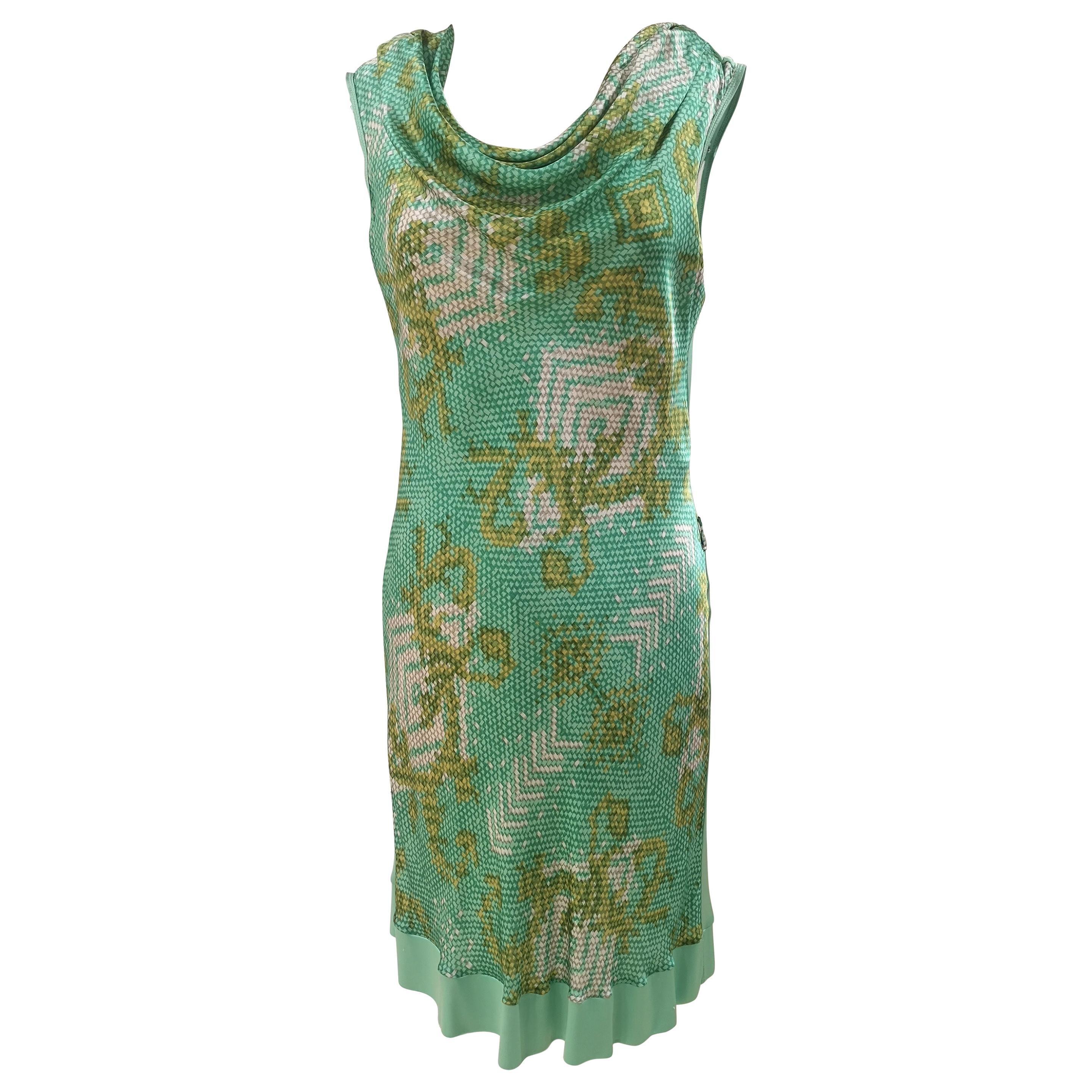 Versace Collection green dress For Sale