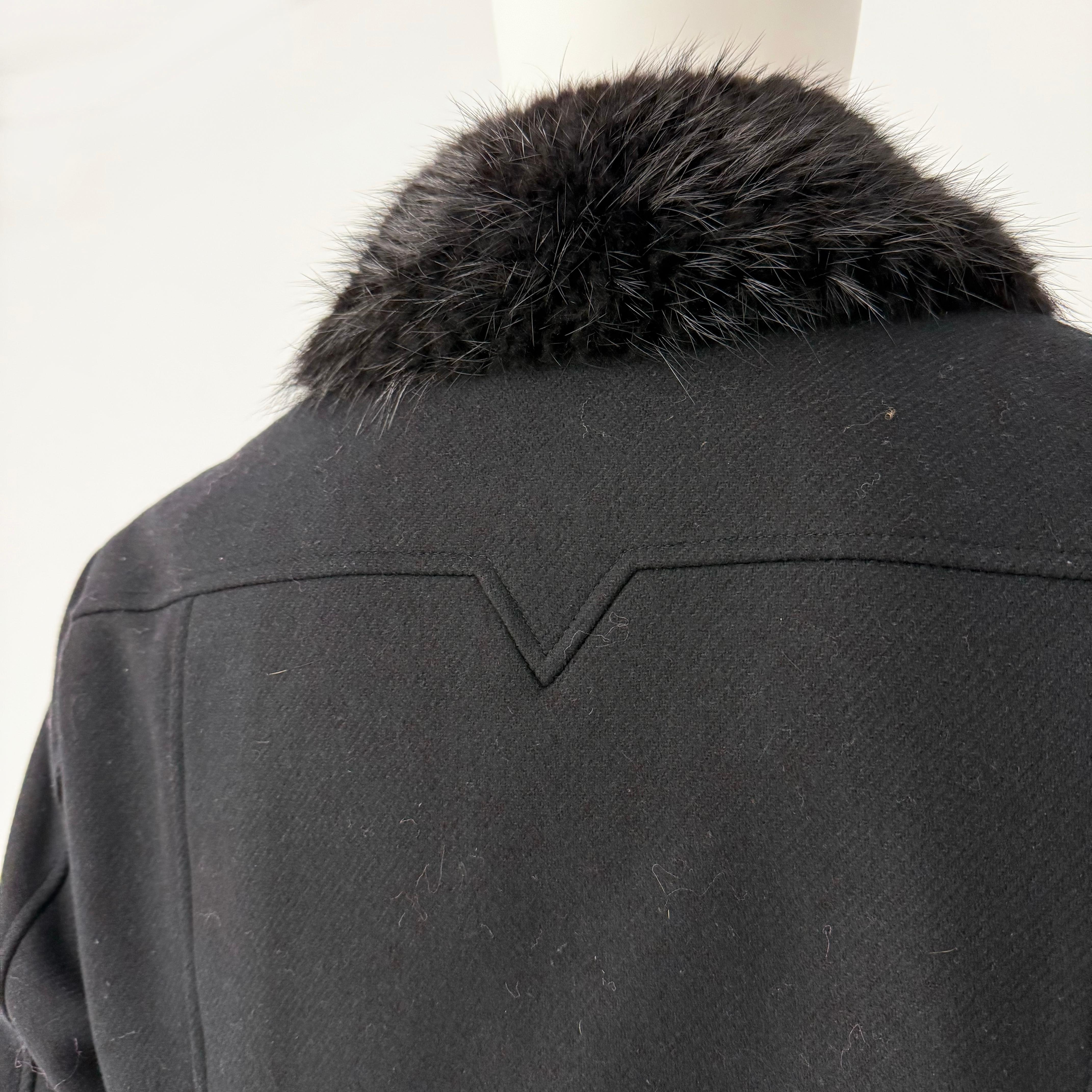 Versace Collection Men Fur Collar Collection Size 52 In Good Condition For Sale In Montreal, Quebec