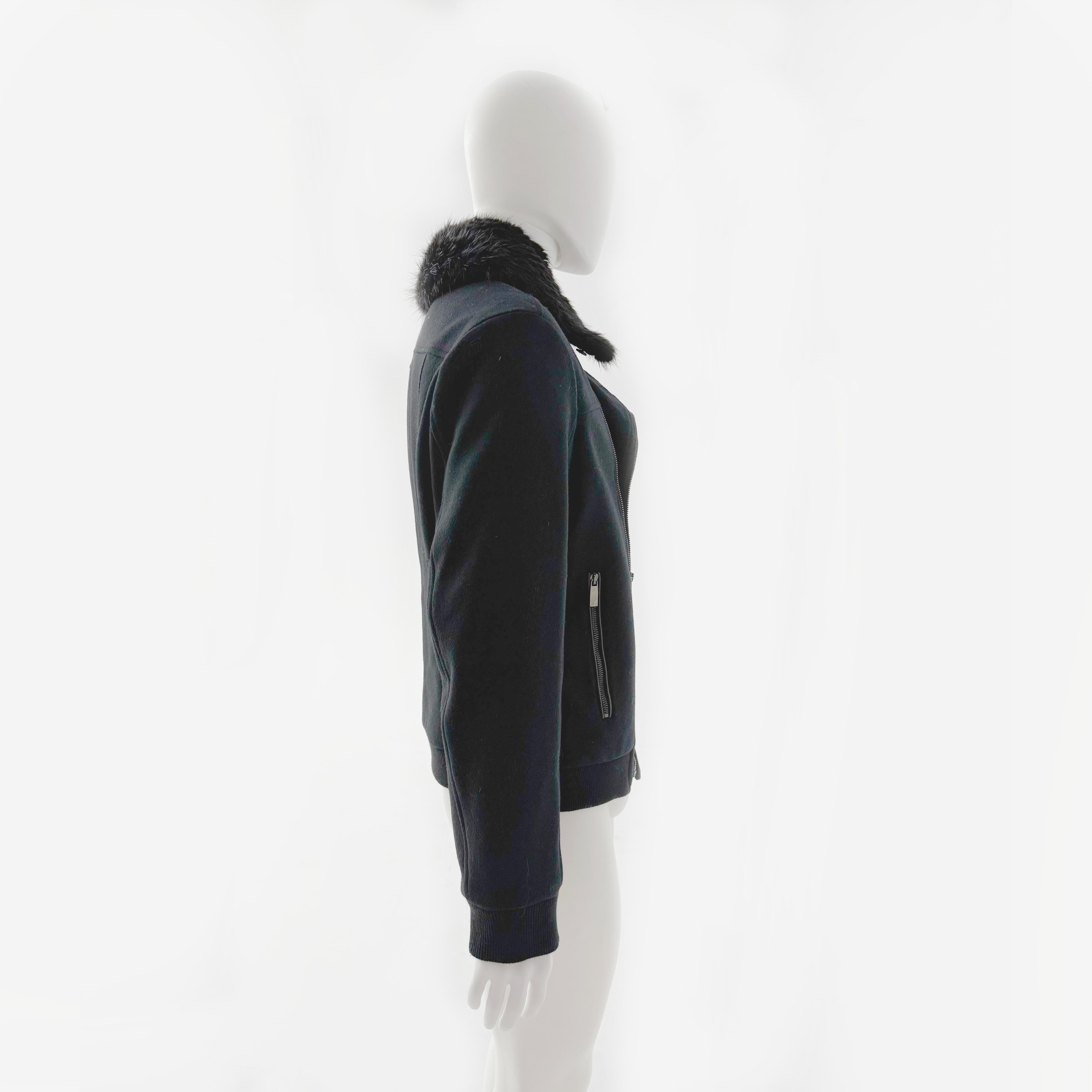 Men's Versace Collection Men Fur Collar Collection Size 52 For Sale