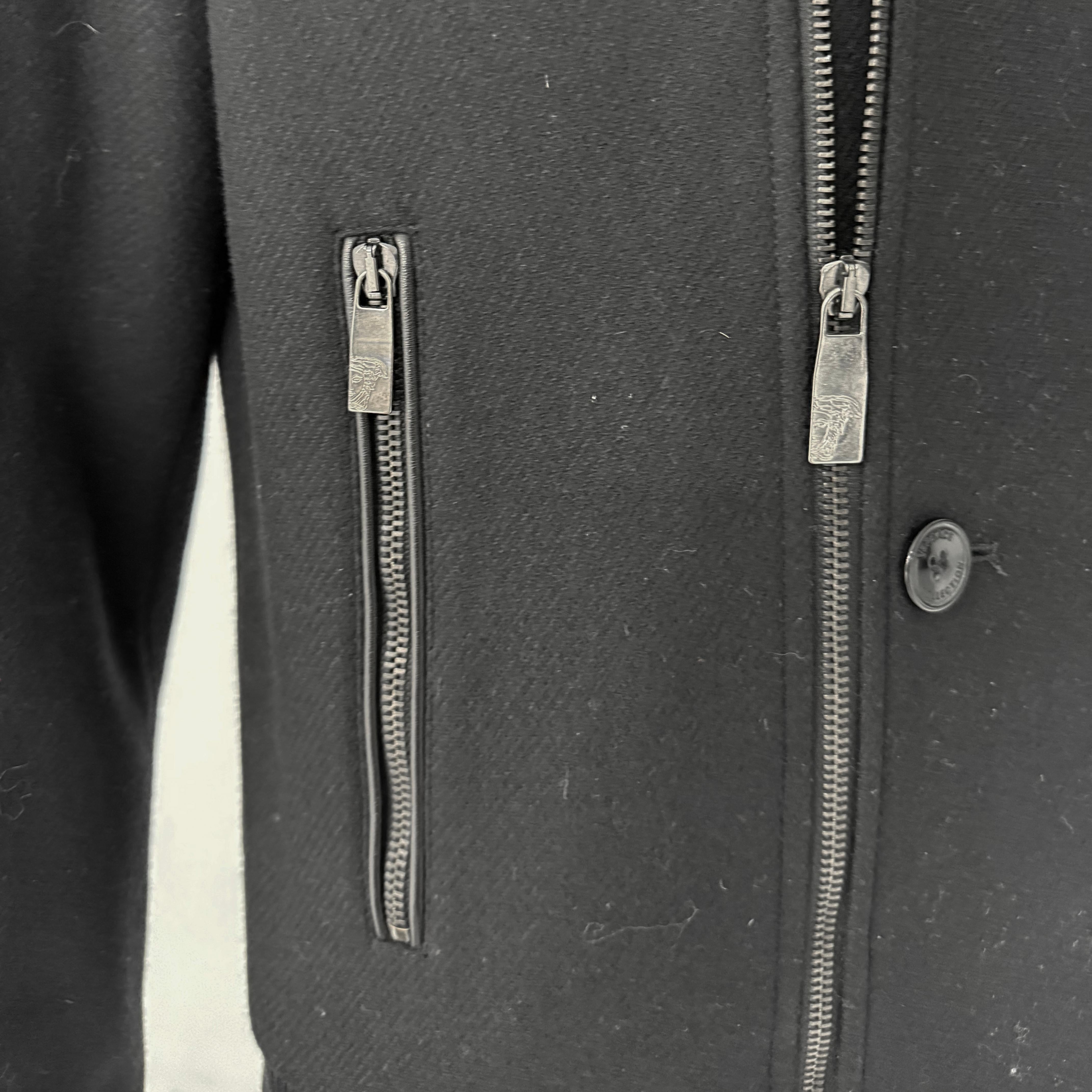 Versace Collection Men Fur Collar Collection Size 52 For Sale 1
