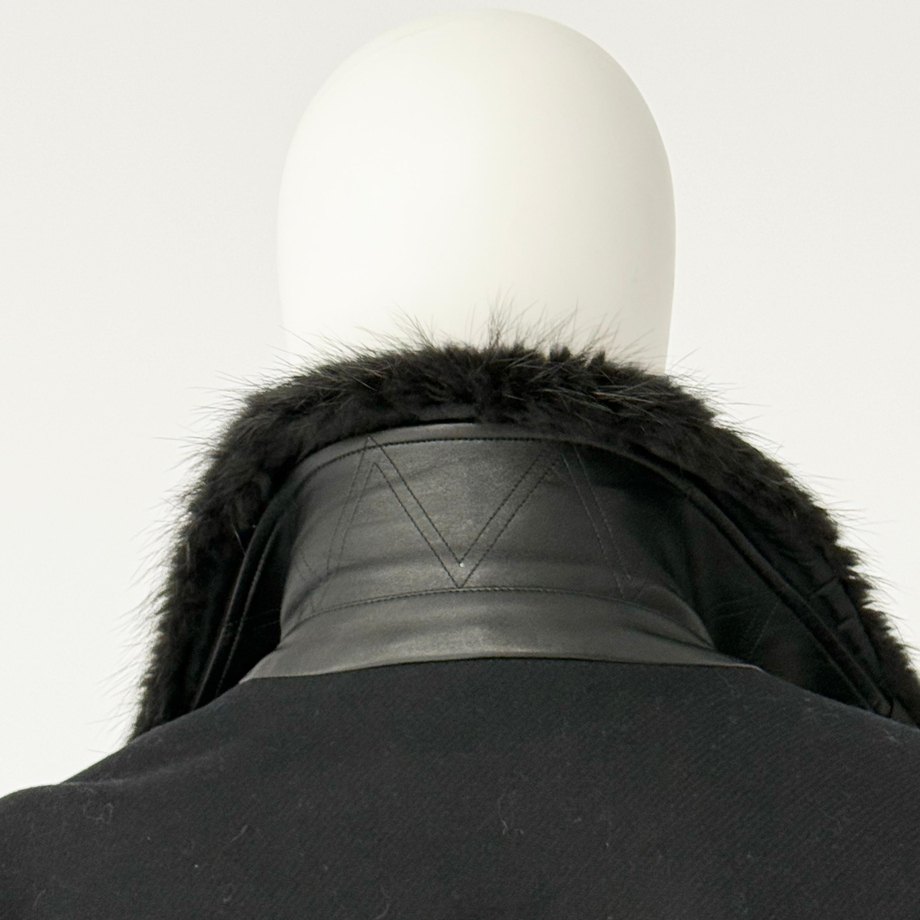 Versace Collection Men Fur Collar Collection Size 52 For Sale 4