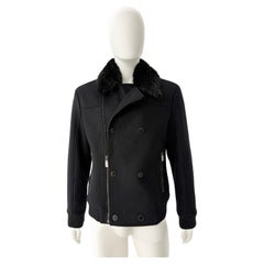 Versace Collection Men Fur Collar Collection Size 52