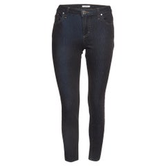 Versace Collection Vaqueros azul marino con bolsillos embellecidos M Cintura 28"