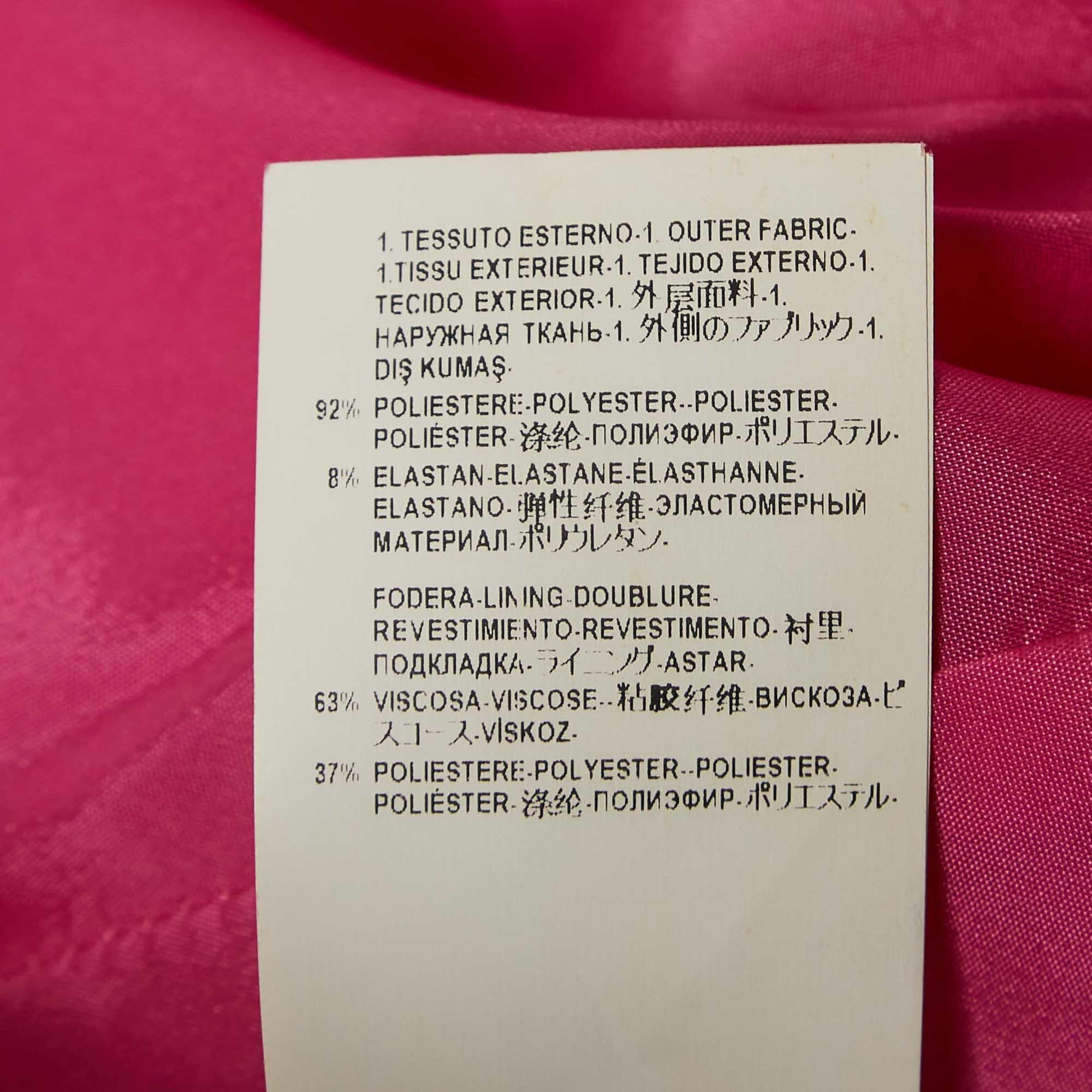 Versace Collection Pink Crepe Embellished Sheath Dress M 2