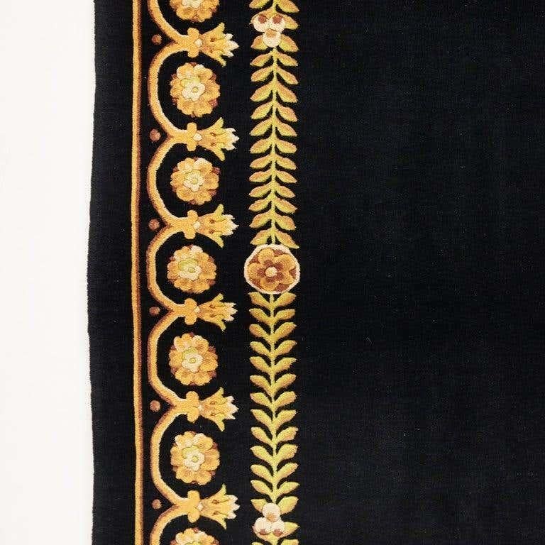 Versace Collection Rug Petit Barocco Nero Black Gold, 1980 For Sale 2