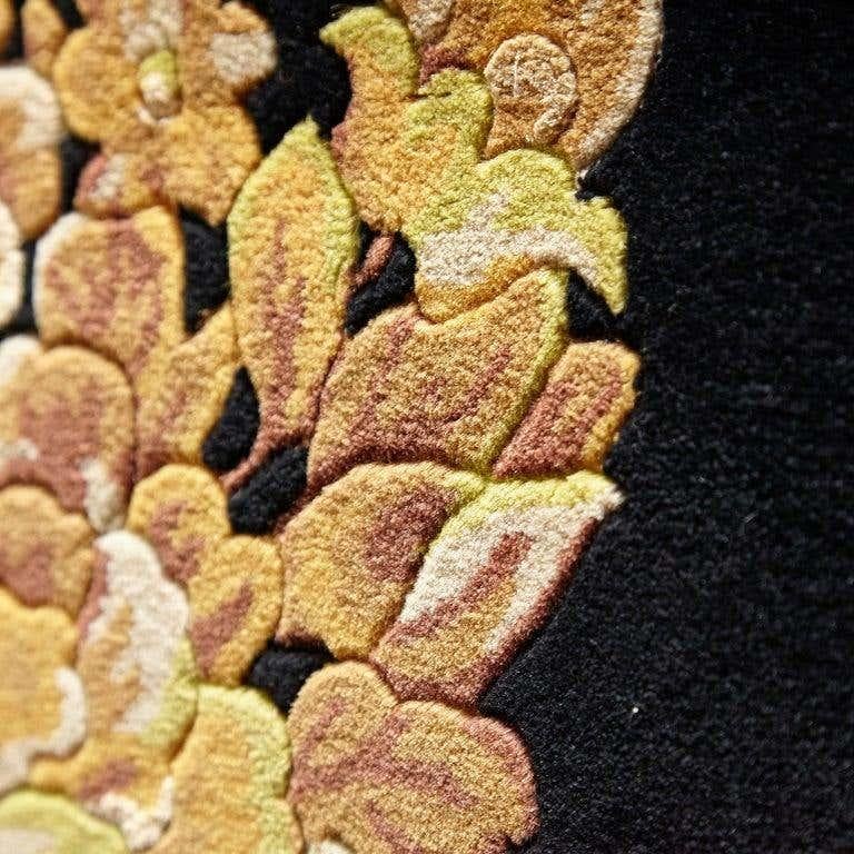 Alfombra Versace Collection Petit Barocco Nero Negro Oro, 1980 en Bueno estado para la venta en Barcelona, Barcelona
