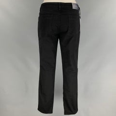 VERSACE COLLECTION Size 24 Black Cotton Blend Studded Skinny Jeans