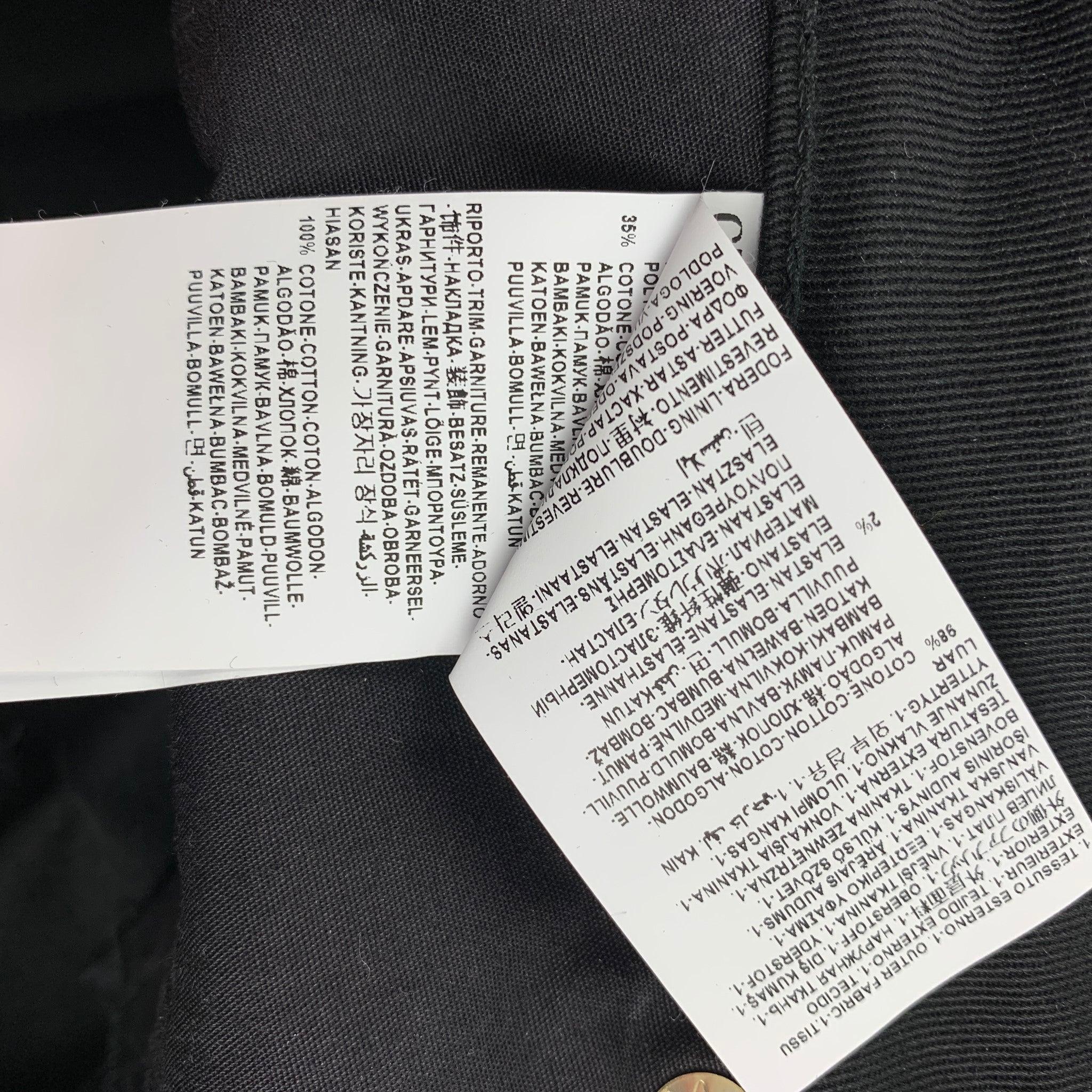 VERSACE COLLECTION Size 24 Black Cotton Blend Studded Skinny Jeans For Sale 2