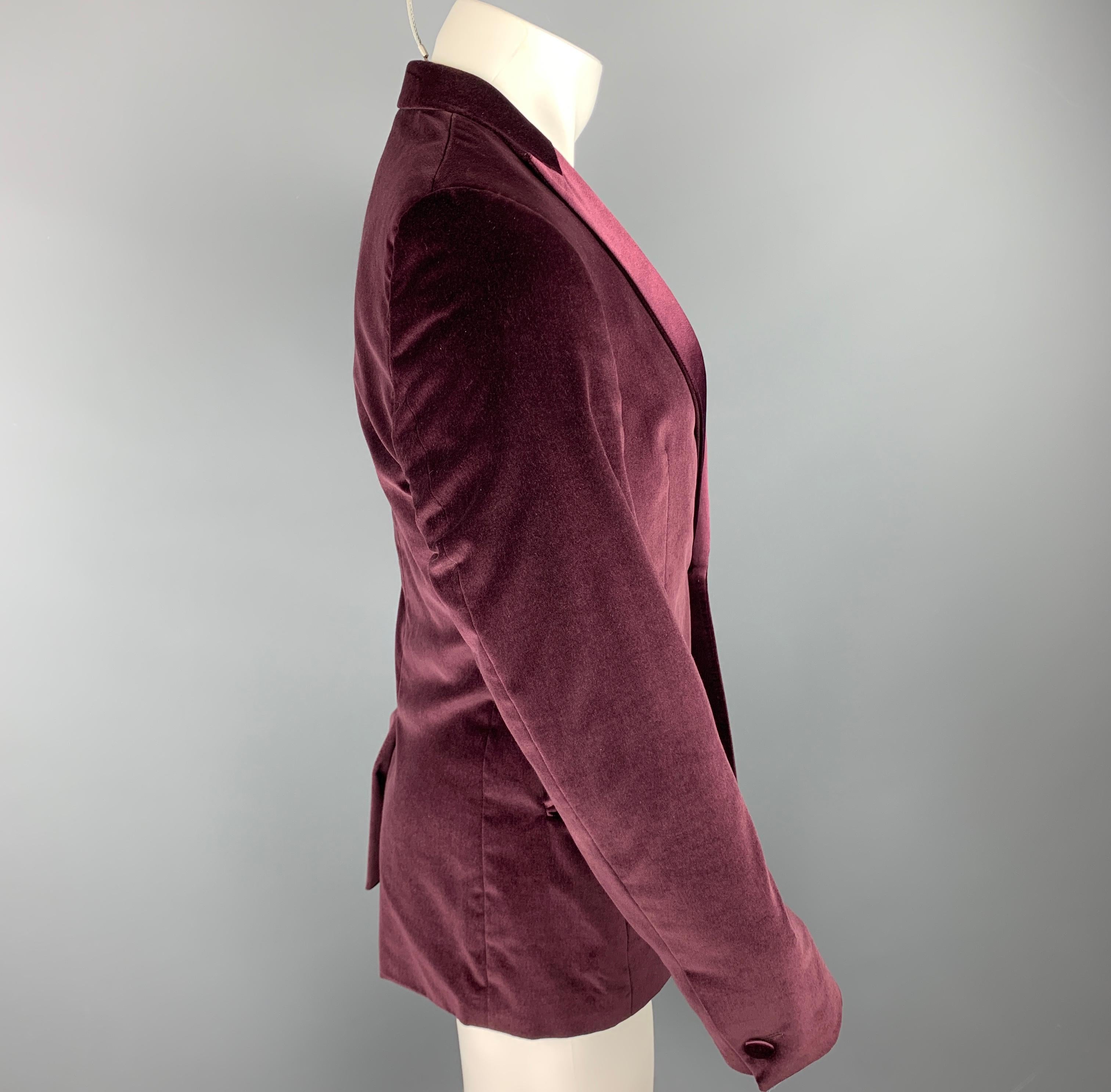 burgundy velvet sport coat