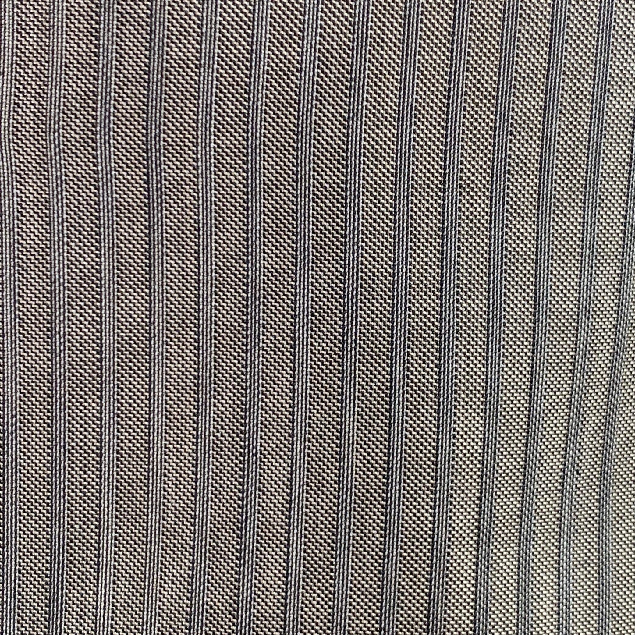 VERSACE COLLECTION Size 44 Brown Taupe Stripe Wool Silk Suit In Good Condition In San Francisco, CA