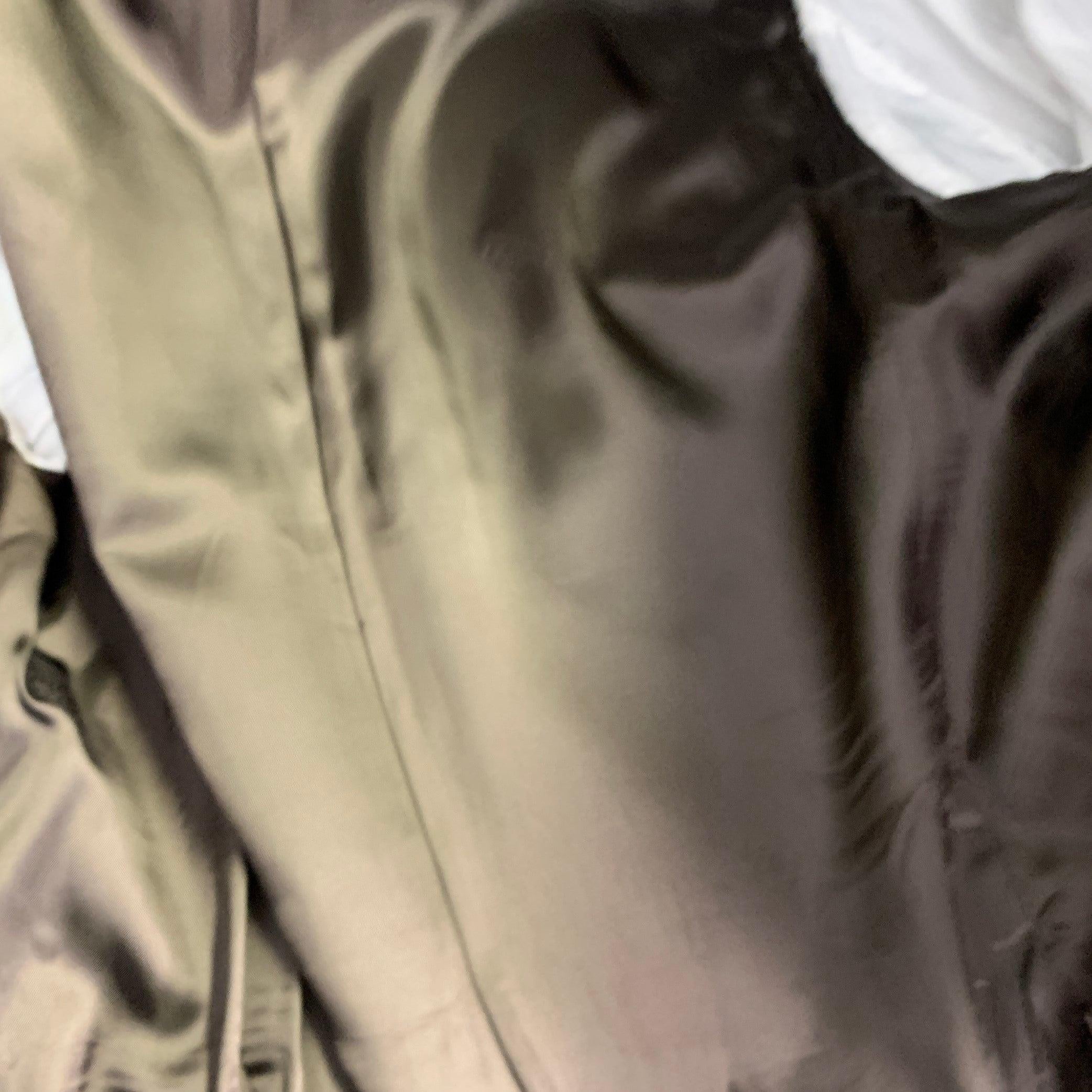 VERSACE COLLECTION Size 44 Brown Taupe Stripe Wool Silk Suit 5