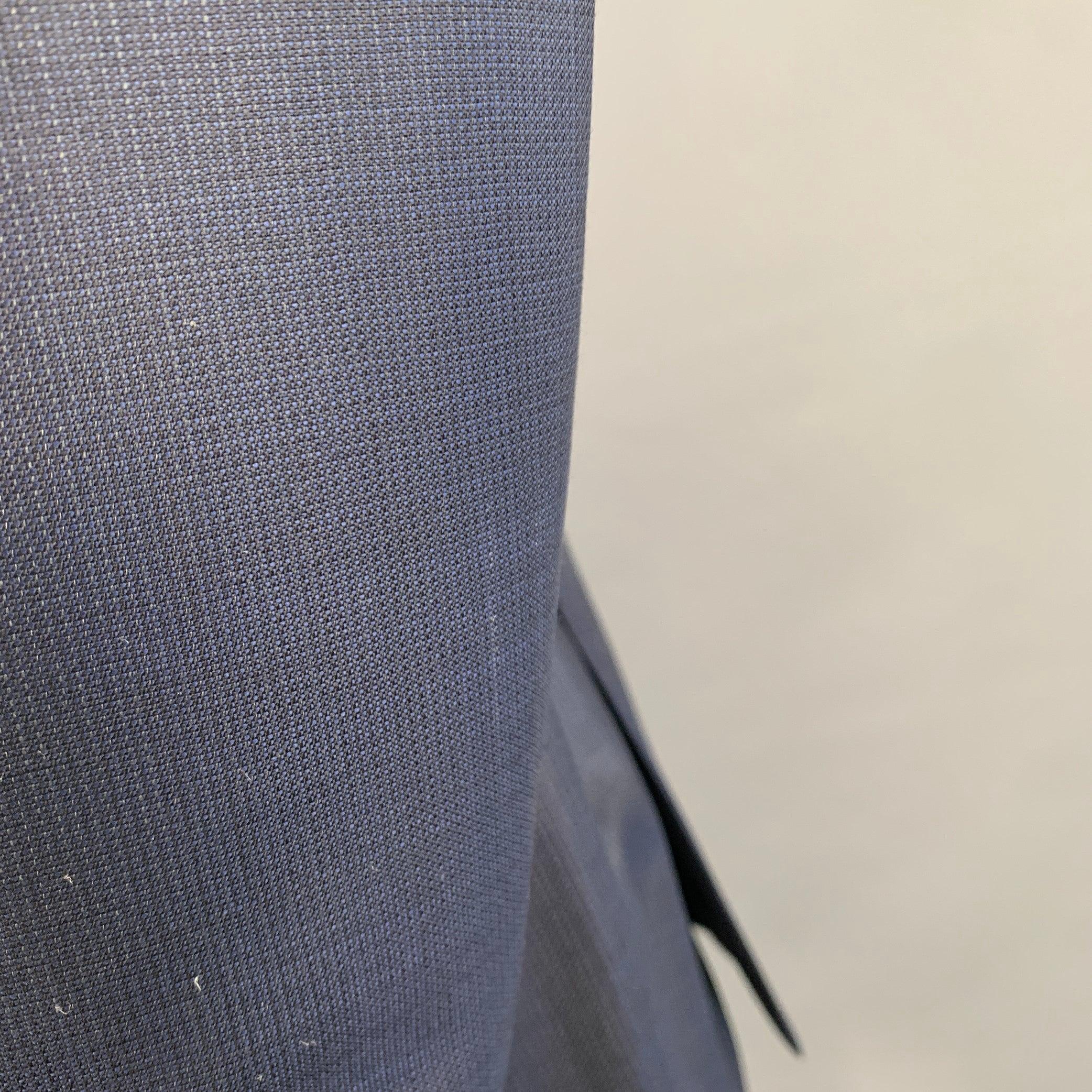 VERSACE COLLECTION Größe 46 Marineblauer Anzug aus Wolle mit Notch-Revers im Angebot 3