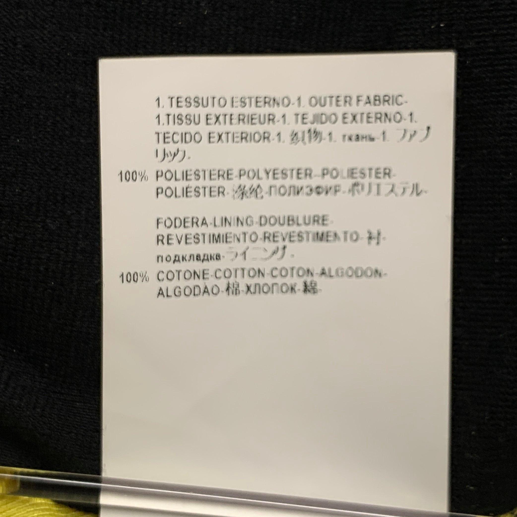 Versace Collection S taglia M Giallo Nero Catena Bomber in Poliestere in vendita 4