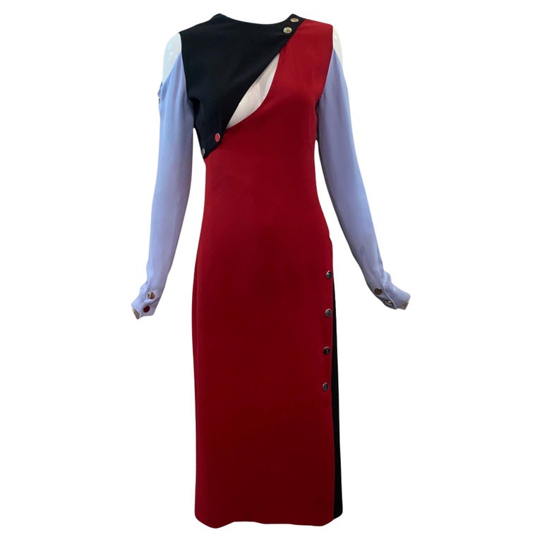 Color Block Dress 192 For Sale on 1stDibs vintage color block