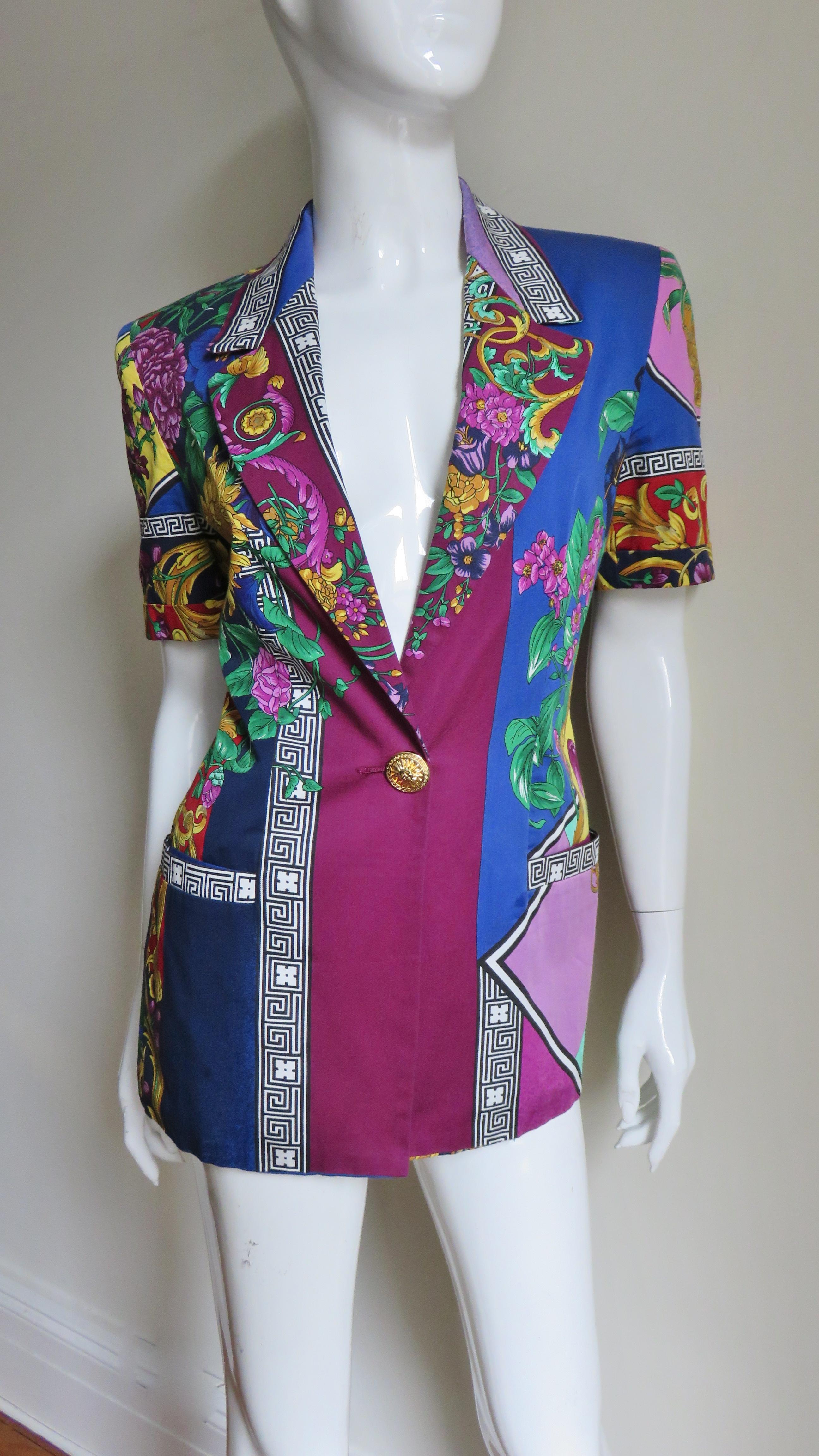 Versace Color Block Jacket 2