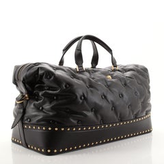 Versace Convertible Duffle Bag Studded Leather Large