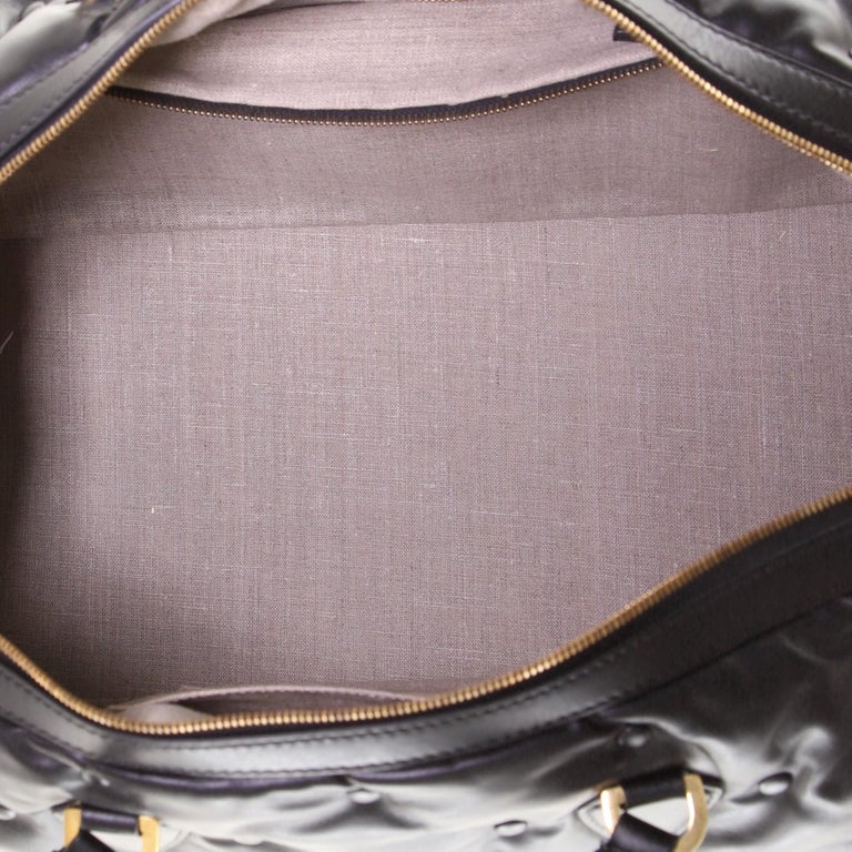 Versace Convertible Duffle Bag Studded Leather Large at 1stDibs