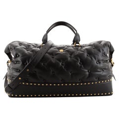 Versace Convertible Duffle Bag Studded Leather Large