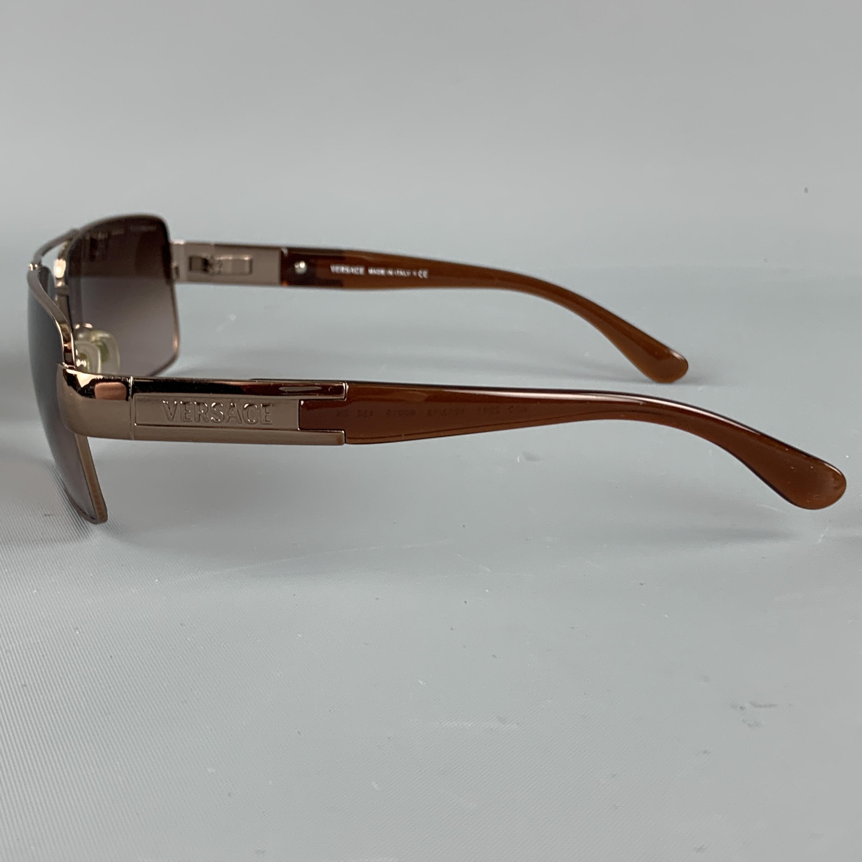 square brown acetate sunglasses