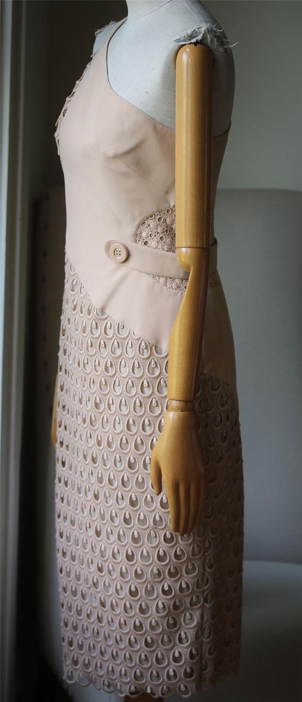 versace sleeveless silk cady long dress